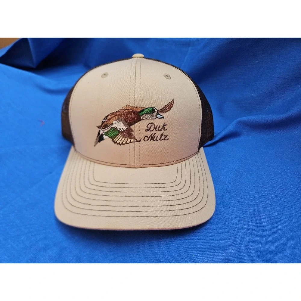 Duck‎ Hunting Hat Duck Nutz Decoy Anchors Mesh Snapback EMBROIDERED Mallard NEW